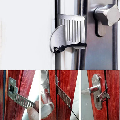 Portable Hotel Lock Live Alone Self-Defense Door Stop Travel Anti-theft Door Stopper Childproof Door Lock Safety Home Latch