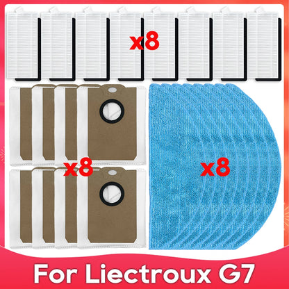 Compatible For ( Liectroux G7 / AENO RC4S / EVOLUTION AIRO ) Roller Side Brush Filter Mop Dust Bag Robot Vacuums Accessory