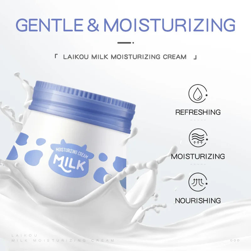 LAIKOU Milk Face Carem  Moisturizing Nourish Creams Beauty Aintenance Face Skin Care  Cosmetics ﻿55g