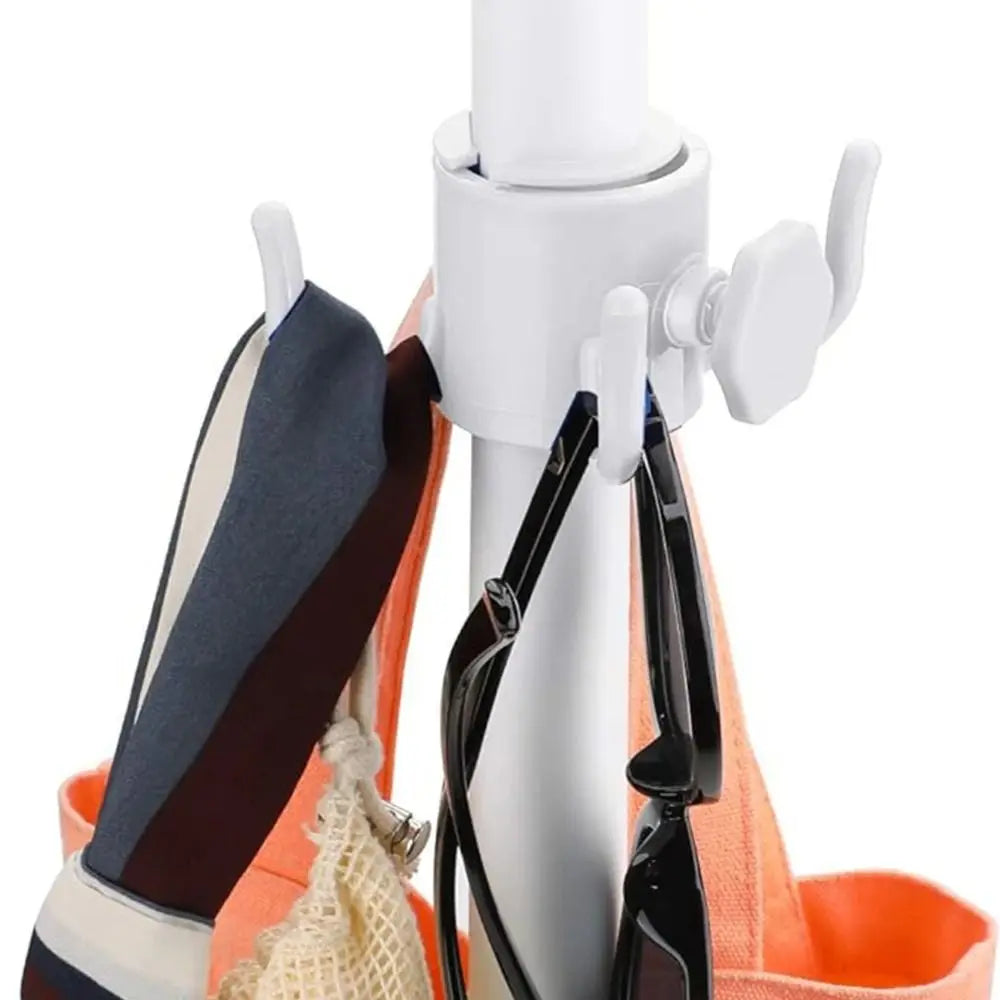 Portable Outdoor Beach Umbrella Hooks Hanger Versatile Space-saving Four-corner Hook Useful Wear-resistant Umbrella Accessories