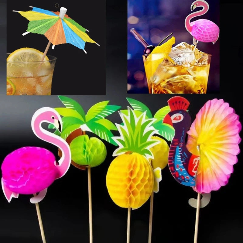 Beach Summer Pool Party Hawaiian luau Party Water Swimming Holiday Vacation Flamingo Party Supplies Birthday Party Decoration