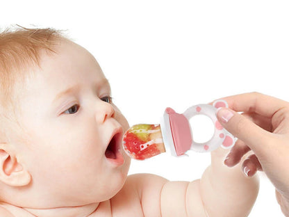 Baby Food Feeding Spoon Juice Extractor Pacifier cup Molars Baby feeding bottle Silicone Gum Fruit Vegetable Bite Eat Auxiliary