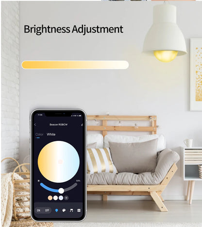 Tuya Smart LED Bulb E27 APP Control Dimmable Light Bluetooth RGB Lamp 220V Bedroom Decoration Party Lighting Smart Life
