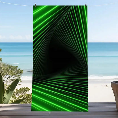 Beach Towel Portable Quick Fast Dry Sand Outdoor Travel Swim Blanket Thin Yoga Floral Print Mat Personalization Stripes Towel