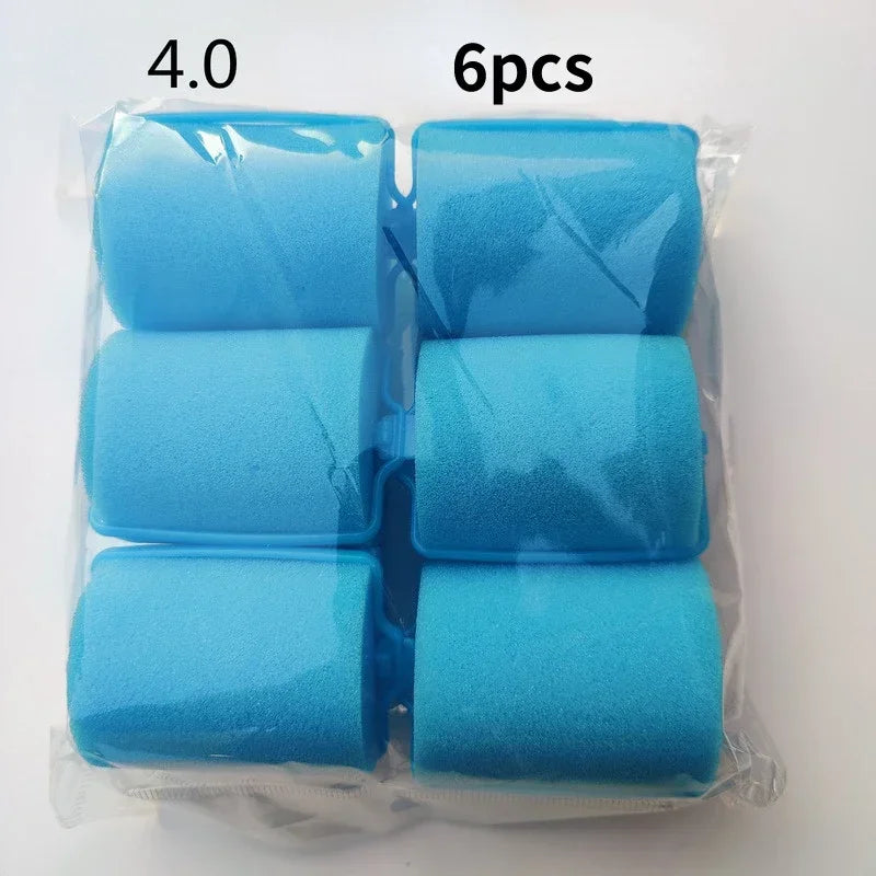 6-14pcs Soft Sponge Foam Cushion Hair Rollers Curlers Hair Salon Barber DIY Curls Hairdressing Kit DIY Home Hair Styling Tools