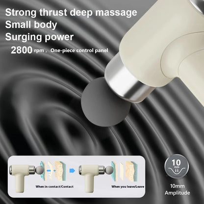 Portable Fascial Gun Electric Massage Gun Massage Hammer Deep Tissue Muscle Handheld Percussion Massager for Muscle Relaxation
