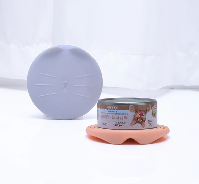 Silicone Canned Lid Sealed Feeders Food Can Lid For Puppy Dog Cat Storage Top Cap Reusable Cover Lid Health Pet Daily Supplies