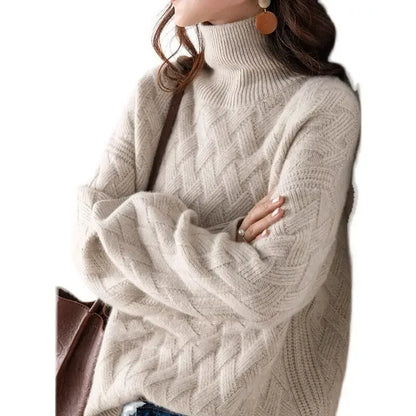 Oversize Thick Sweater S- XLWomen Loose Sweater Winter Casual Chic Cashmere Pullovers Pullover Female Long Sleeve