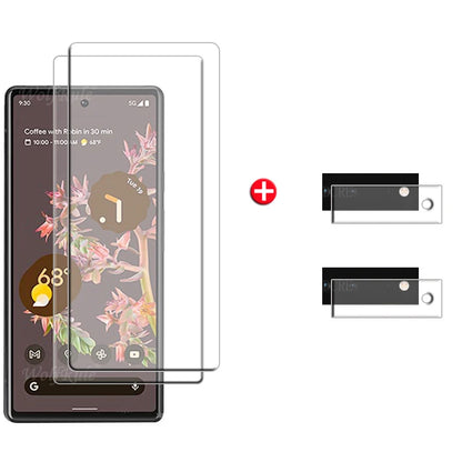 For Google Pixel 6 Glass For Google Pixel 6 Screen Protector Film Transparent Tempered Glass Google Pixel 6 A 7 6A 7A Lens Film