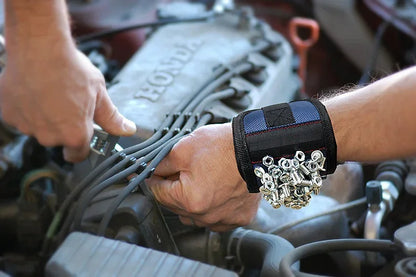 1PCS Magnetic Wristband for Holding Screws,Nails,Drilling Bits,Wrist Tool Holder Belts with Strong Magnets,Cool Gadgets for Men