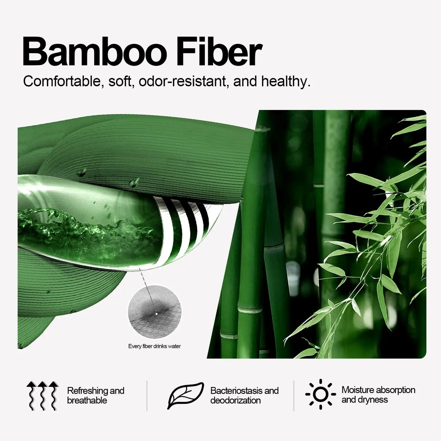 YUEDGE Diabetic Socks Breathable Bamboo Comfort Cushioned Sole Elastic Free Non-Binding Loose Socks for Diabetes, 5 Pairs