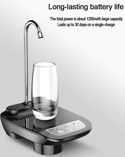 Electric Water Gallon Pump Automatic Water Bottle Dispenser  Rechargeable Water Pump Dispenser With Stand Water Dispenser