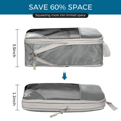 Expandable Compression Packing Cubes for Suitcases,6 Set Lightweight Travel Packing Organizer for Travel Carry on Suitcase Bags