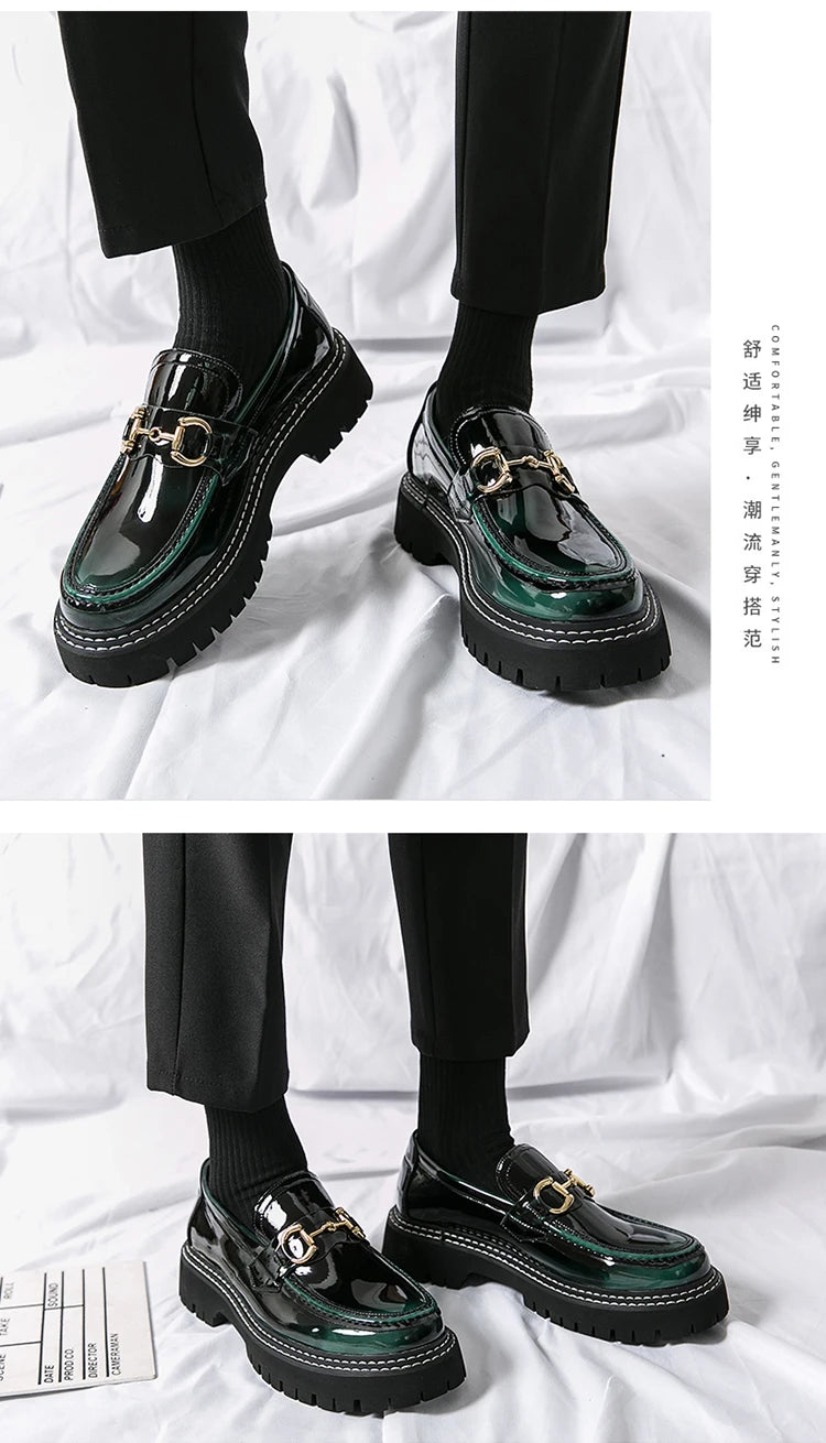 Men's Leather Shoes Casual Heightened Business Shoes Ultra-Light Comfortable Fashion Sports Heightening Leather Shoes KN-WJZ-336