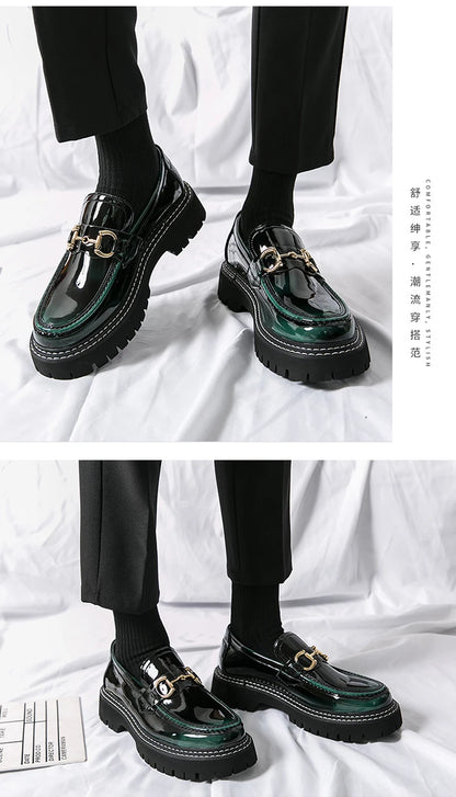 Men's Leather Shoes Casual Heightened Business Shoes Ultra-Light Comfortable Fashion Sports Heightening Leather Shoes KN-WJZ-336