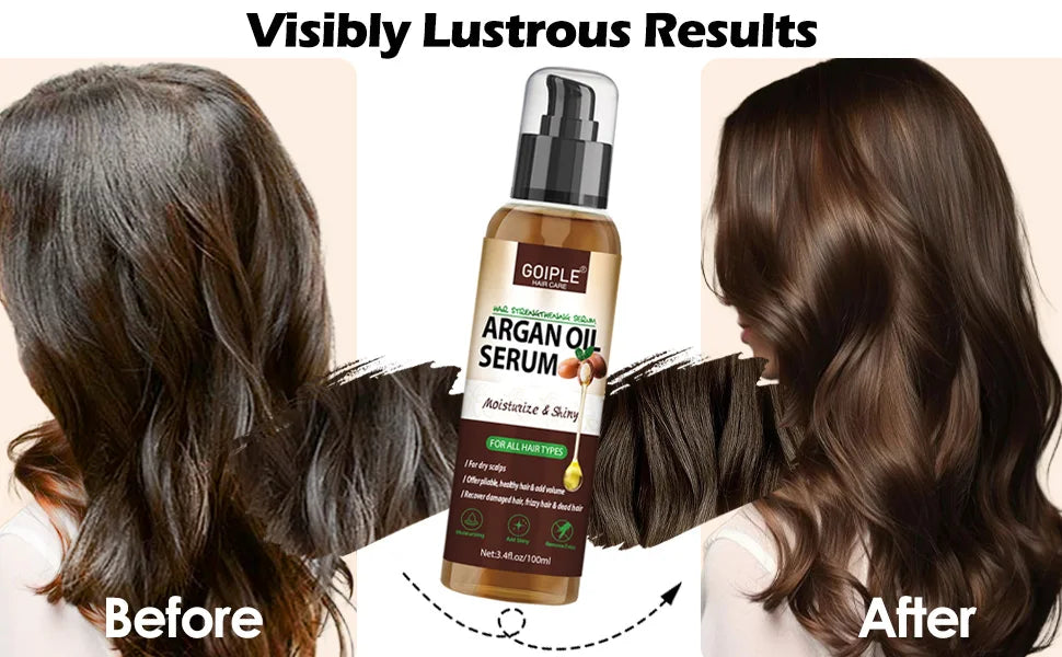 100ml Natural Argan Oil Hair Serum Repair Strengthening Moisturize Shiny Hair Healthy Scalps Treatment Care Conditioner
