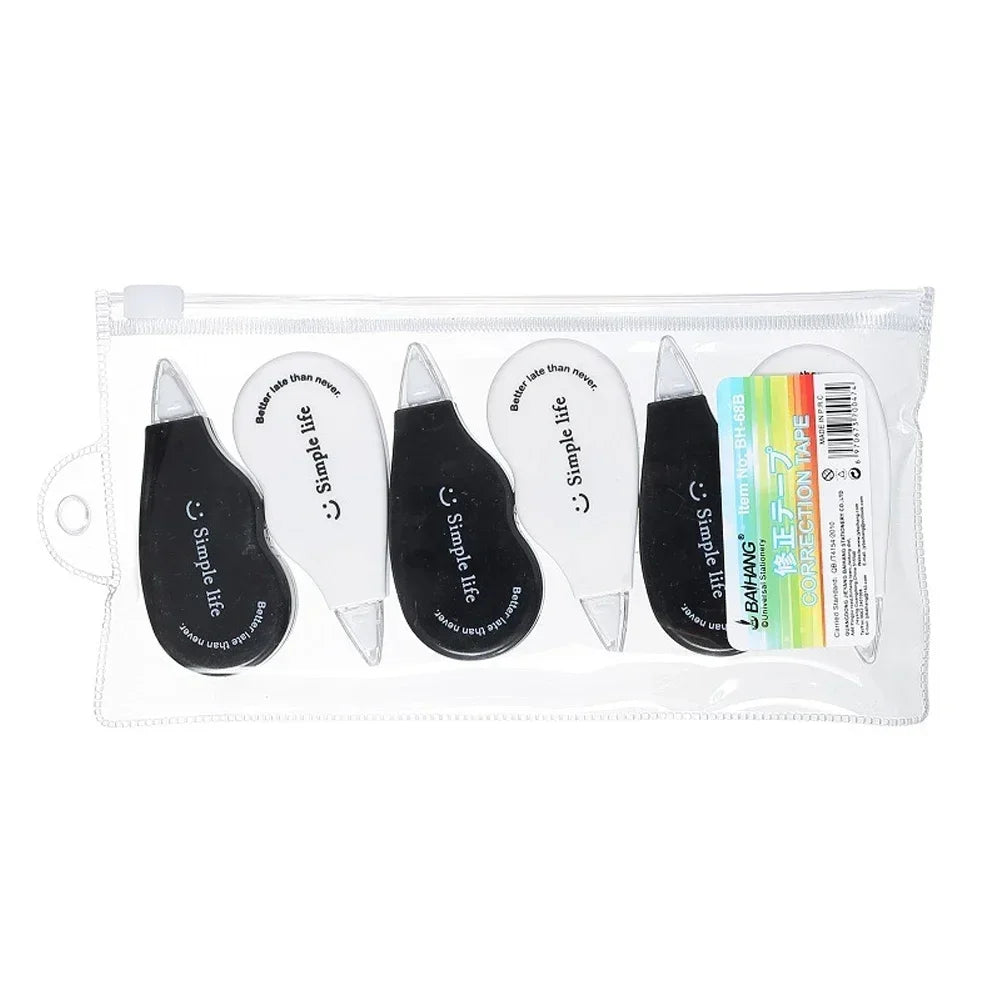 Mini White Correction Tape Multi-style Large Capacity Student Kawaii Error Correction Erasers Student School Stationery Supplies