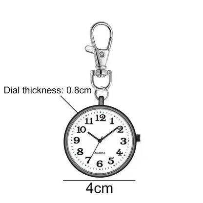 Nurse Watch Luminous Small Quartz Watch Men's And Women's Watch Fashion Keychain Hanging Watch Elderly Hanging Watch