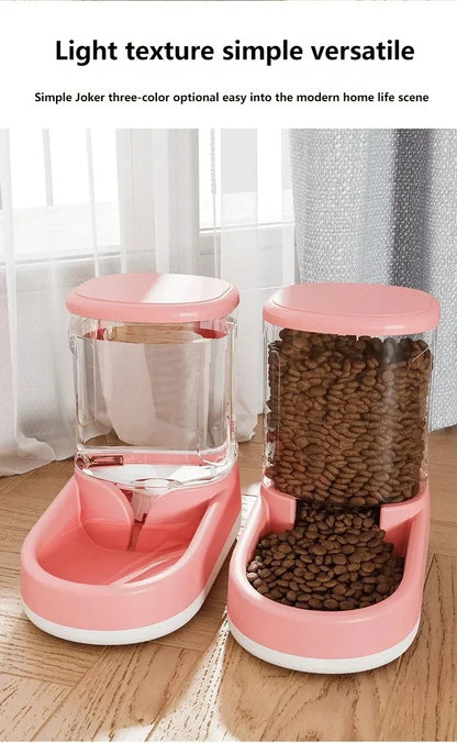 Automatic And Convenient Pet Feeder Water Dispenser Cat Dog Food Bowl Puppy Cat Drinks And Eats Without Plugging In
