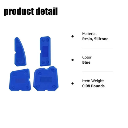 Caulking 4-piece Set of Silicone Sealant Finishing Tools with Smooth Joints, Suitable for Bathrooms and Kitchens, Caulking Tools