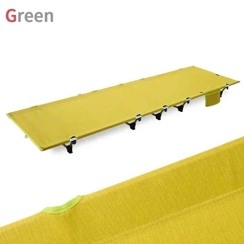 Outdoor Lightweight Folding Bed Portable Camping Bed Simple Military Bed Accompanying Lunch Bed Camping Simple Leisure Bed