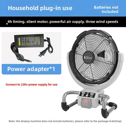 Portable air circulation fan