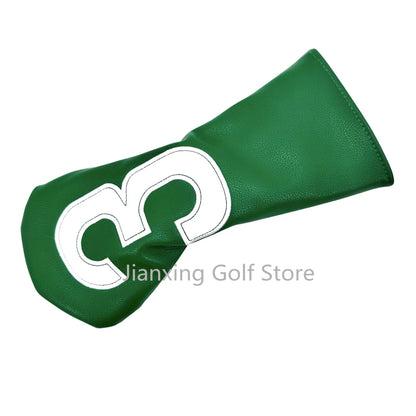 Golf Simplicity Number Embroidery Head cover Driver Head Covers Fairway Wood Head Covers Hybrid Head Covers Putter Cover