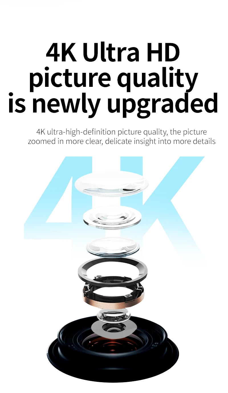 4K Ultra HD WiFi Camera/Mini Outdoor Sports Camera/Motorcycle Camera/Bicycle Riding Camera/Wearable Helmet Camera