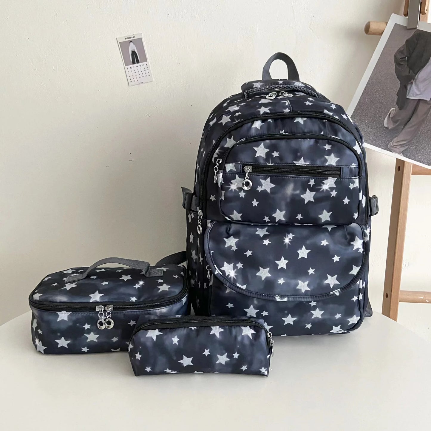 Children's Accessories Fashion Bags For Primary School Backpack Set Student Pencil Bag Food Bag Set Kids Bookbag 3pcs/Set