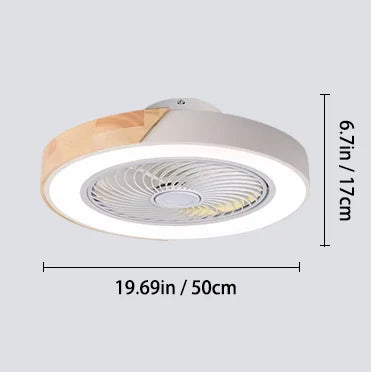 Smart Ceiling Fans With Light For Living Room Dining Room Blades Reversible 6 Speeds 52CM Fans Lighting 110V/220V