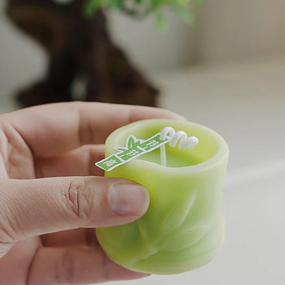 Natural Plant Scented Bamboo Scented Candle Table Decor Home Decoration Wedding Birthday Party Candles
