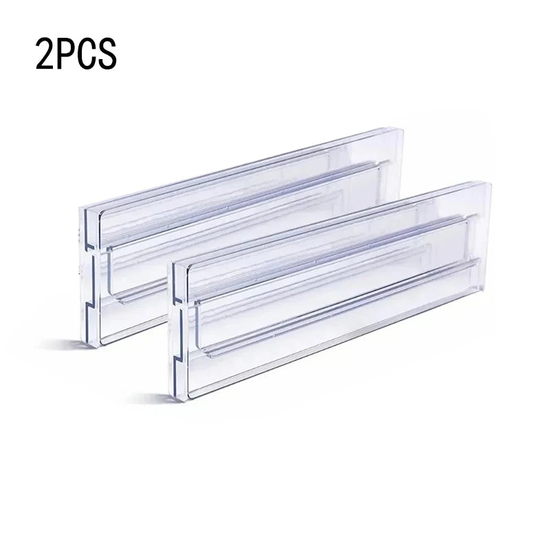 1/2/4/8PCS Drawer Dividers Organizers Adjustable Cabinet Storage Clothes Drawer Organizer Clear Drawers Separators Kitchen Tools