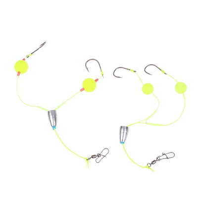 〔Far〕Double Hook Fishing Hair Rigs Hook Reverse Bottom Line Suspension Carp Fishing Hook Ready Made Anti Bottom Carp Rigs