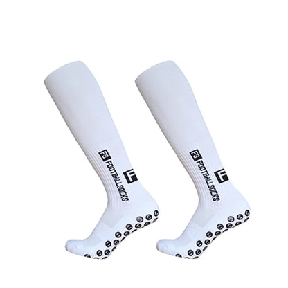 New Long FS soccer Socks Men Women Sports Round Silicone Non-Slip Grip Football Socks