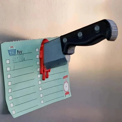 Funny Knife Magnetic Fridge Stickers, 3D Fun Axe Fridge Magnet, Novelty Home Decor Gifts, Eye-Catching Fridge For Iron Surface