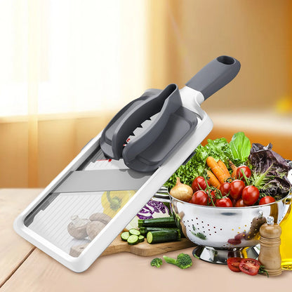 Safe Mandoline Food Slicer Easy To Clean Mandolin French Fry Cutter Adjustable Thickness for Speedy Slicing of Fruits Vegetables