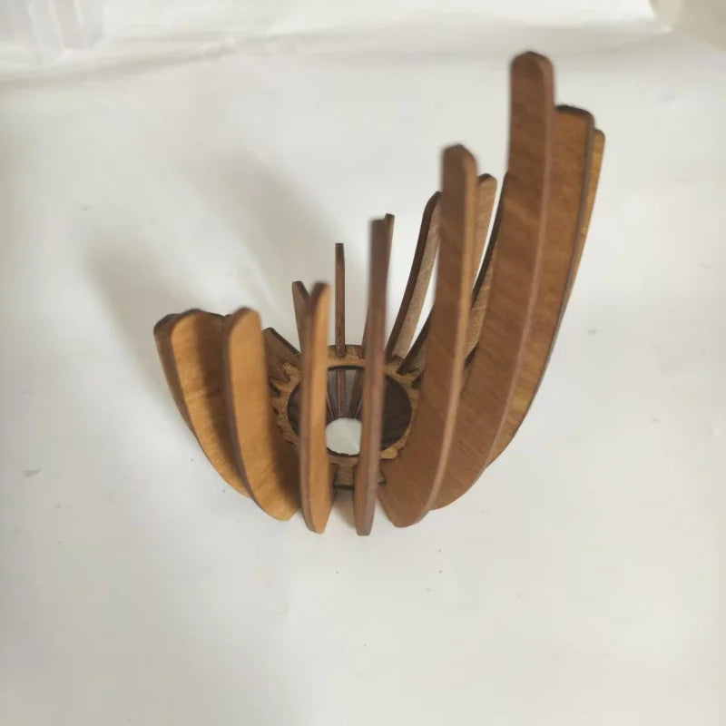 Desktop Decorative Artworks Wooden Diy Handcrafted Candles Lamp Stands Decorative Arrangements Festival Gift Ornaments