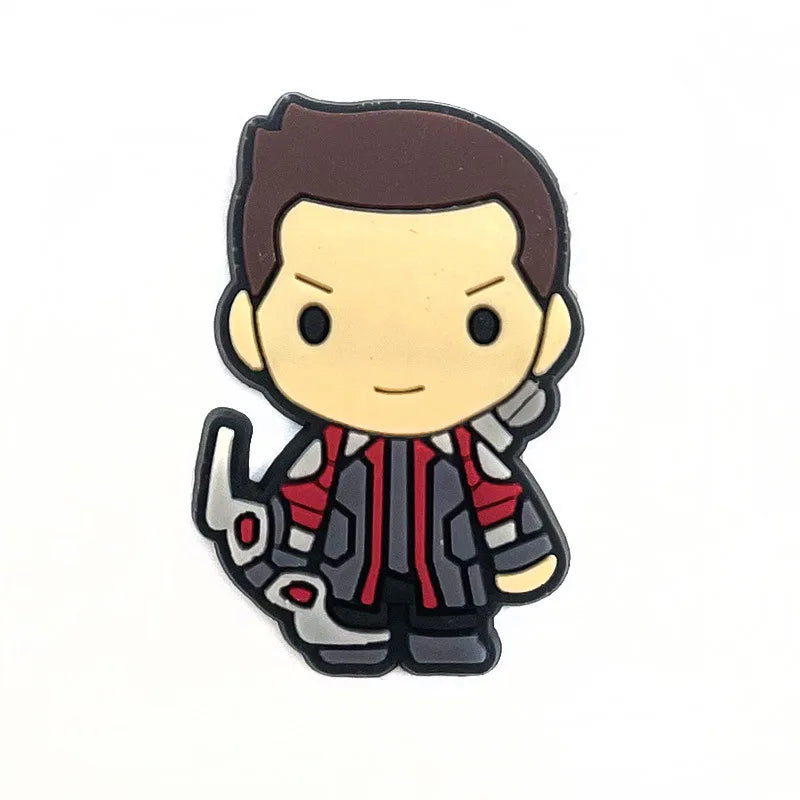 28styles Movies Super Hero Shoe Charms for Clogs Sandals Decorations shoes Accessories PVC Charms Cartoon Kids Gifts