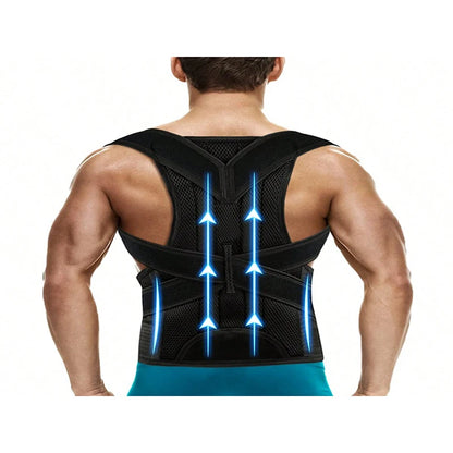 Posture Corrector For Women And Men Back Brace Adjustable & Comfy Support  And Shoulder Straightener For Spine Improves Posture