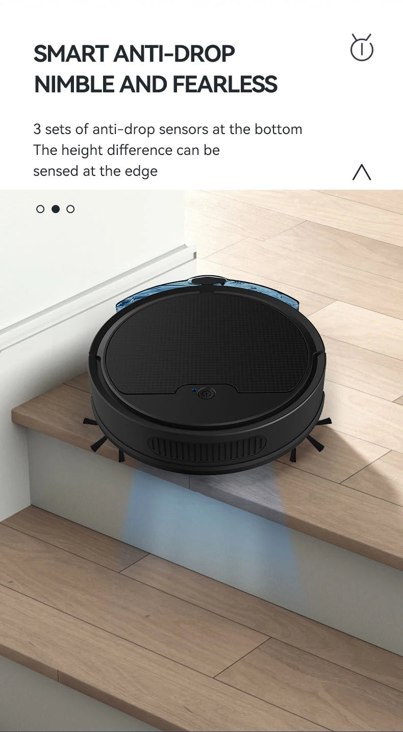 2024 New Automatic Sweeping Robot Vacuum Cleaner APP Control Water Tank Sweep And Wet Mopping Vacuum Clean Intelligent Robot