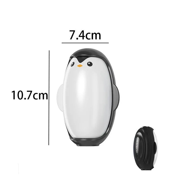 Washable Lint Remover Penguin Cute Portable Sticky Washable Reusable Clothes Dust Cleaning Hair Pet Sticky Roller Ball Traveling