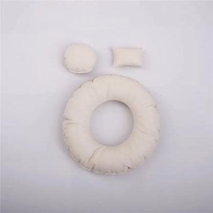 Newborn Photography Props Creativity Donut Posing Pillows Cushion Crescent Basket Filling Pillow Baby Photoshoot Accessories