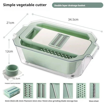 NEW Multifunctional Vegetable Slicers ,Potato Thread Cucumber Slicer Food chopper Kitchen Tool for shpper Knife utensils Cutter
