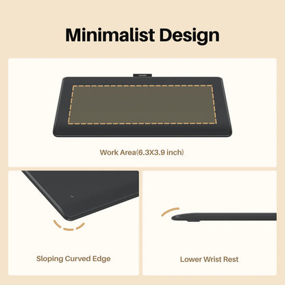 Huion Inspiroy Frego S Newest Graphics Tablet L310 Bluetooth Connectivity Wireless Drawing Tablet, 6.3x3.9 Inch Small Pen Tablet