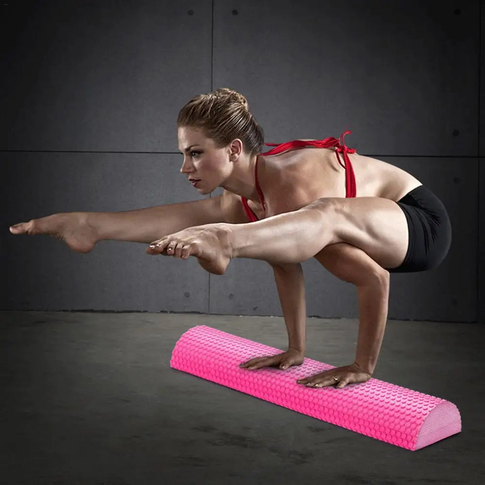 30-45cm Half Round EVA Massage Foam Roller Yoga Pilates Fitness Equipment Balance Pad Yoga Blocks With Massage Floating Point