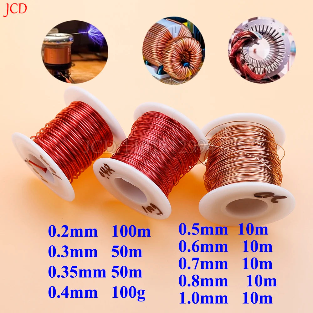copper lacquer wire 0.2mm -1.0mm Cable Copper Wire Magnet Wire Enameled Copper Winding Wire Coil Copper Wire