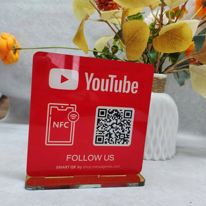 Review Us on Google Custom Google Review Sign With NFC Beauty Salon Business Decor Acrylic Google Review QR Code Sign
