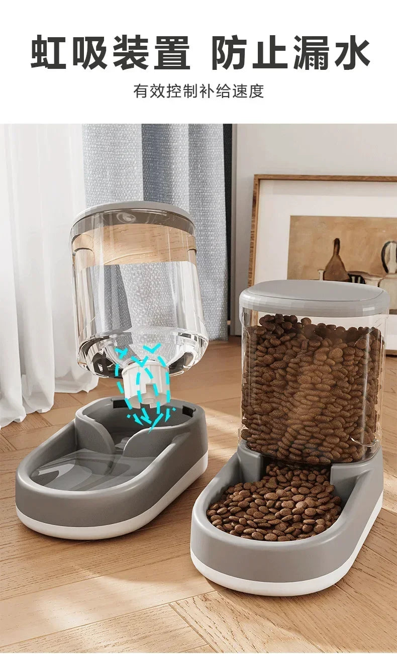 Dog Water Dispenser Cat Automatic Pet Feeder Feeding Cat Drinking Flowing without Inserting Electric