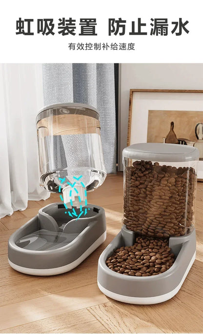 Dog Water Dispenser Cat Automatic Pet Feeder Feeding Cat Drinking Flowing without Inserting Electric