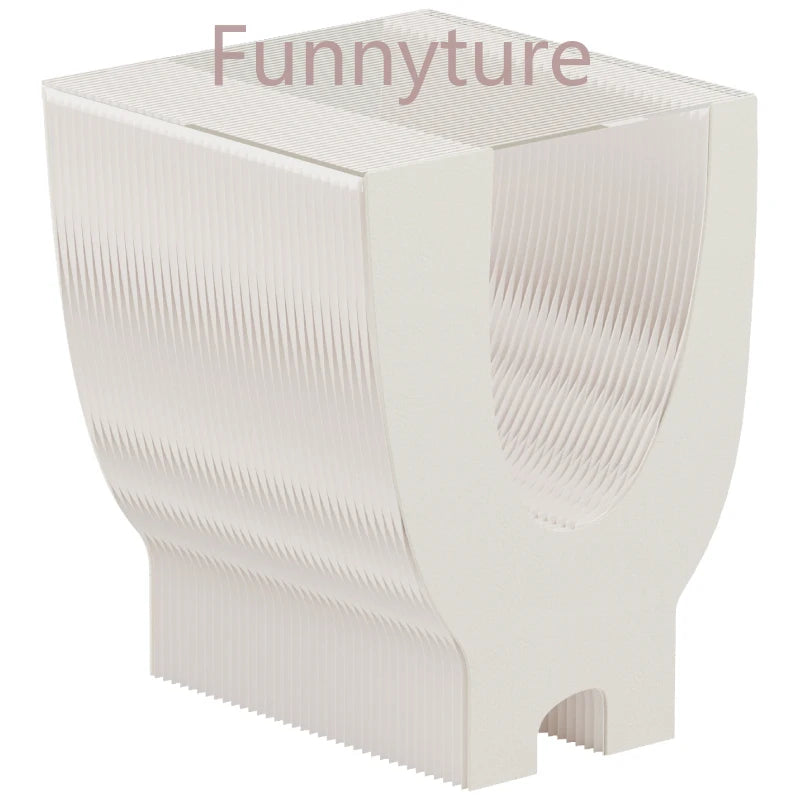 Folding paper table bedside table shelf living room bedroom simple folding storage sofa side cabinet coffee table 롤테이블 이동식테이블